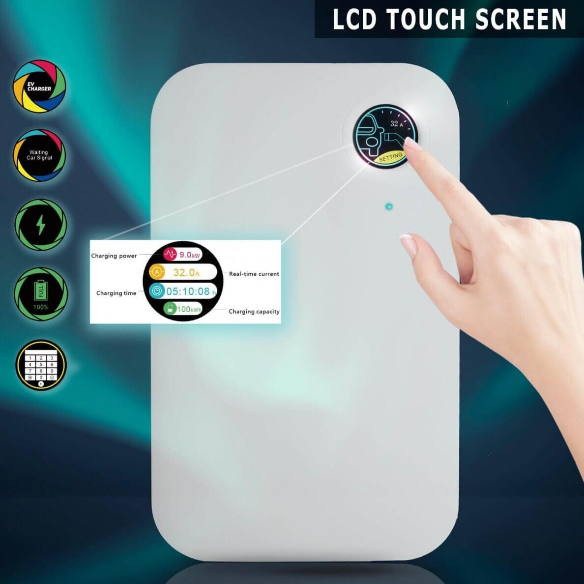 7kW 1-phase wallbox charging station WB20 with Wi-fi function