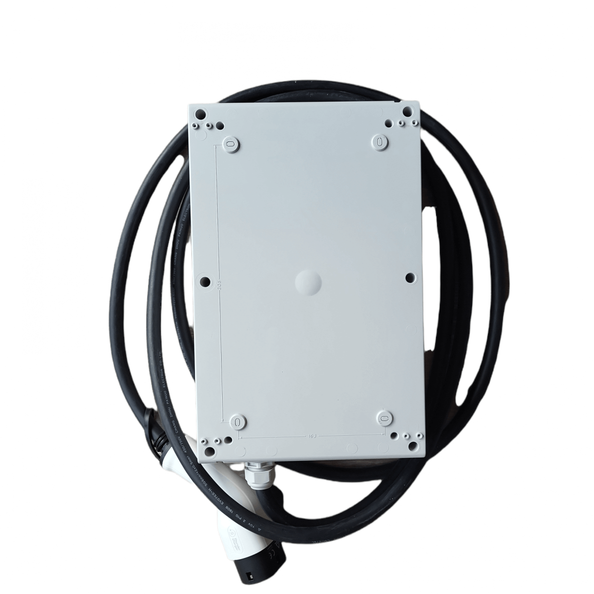 Charging station 3 Phase, 22 kW with Type 2 socket and separate Type 2 cable 5m long