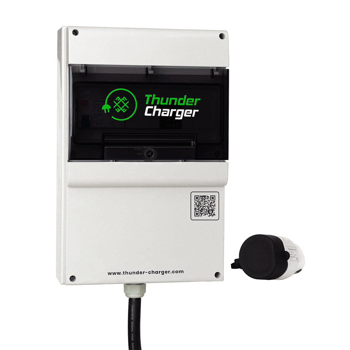 Charging station with Type 2 cable 4.8m long, 3 phase, 22 kW