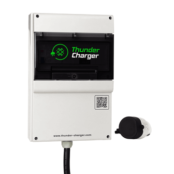 Charging station with Type 2 cable 4.8m long, 3 phase, 22 kW