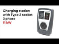 Charging station 3 phase, 11Kw with type 2 socket + balance power regulation