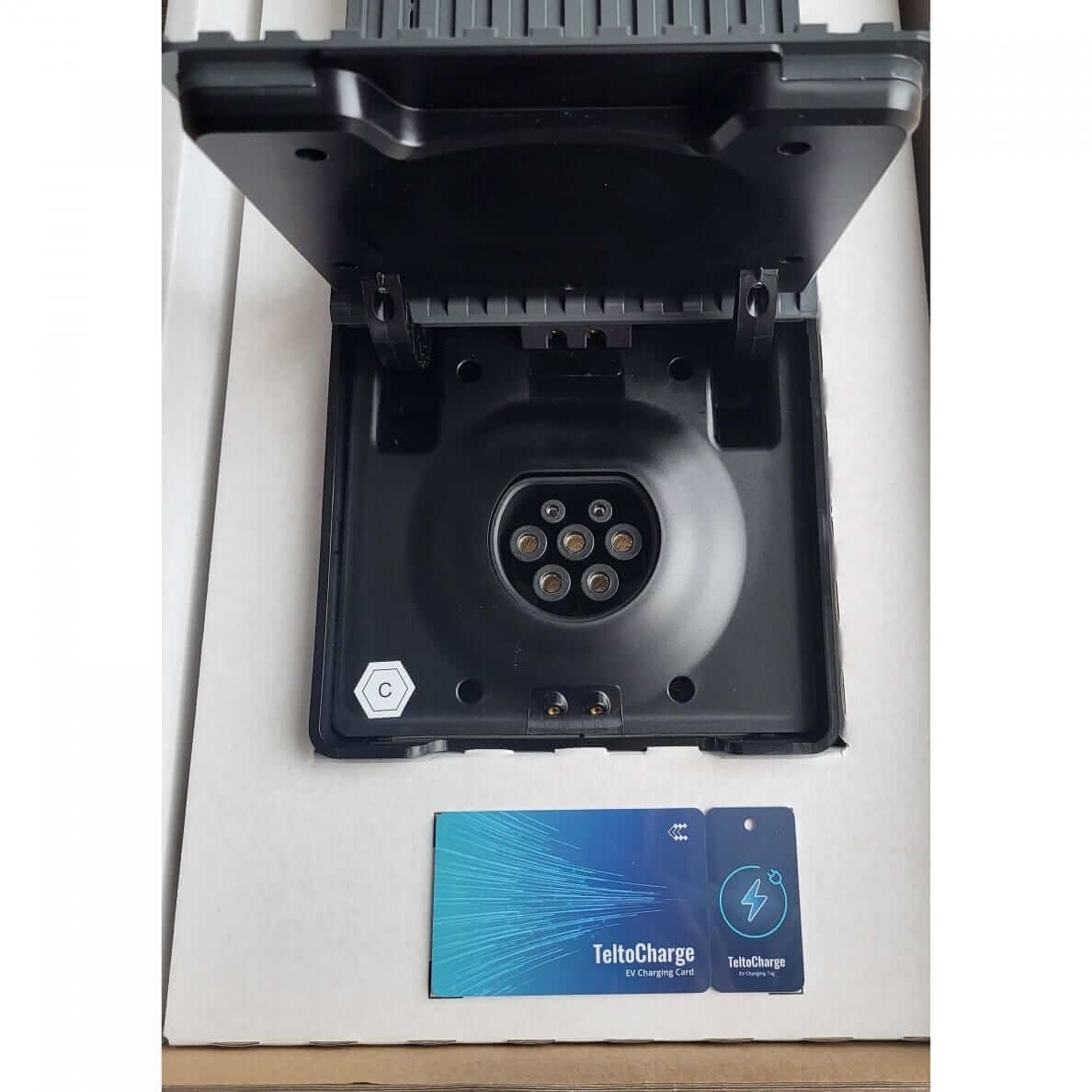 Teltonika charging station with Type 2 socket, 3 phase, 22kW