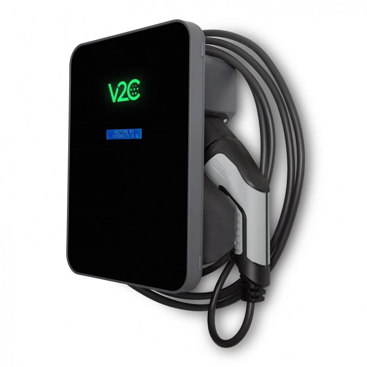V2C Trydan charging station 22kW with display, 3 phase, Type 2 cable (5m), dynamic balancing