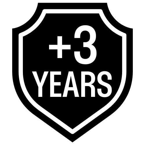 +3 Year Warranty