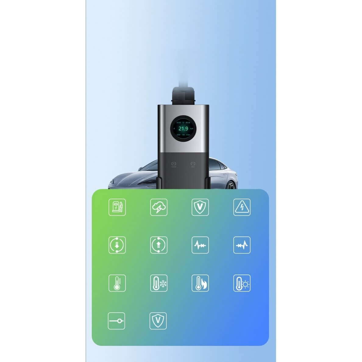 Charging cable 220V - Type 2 ( 16A, 1 phase 3,3 kW) with Wi-Fi function