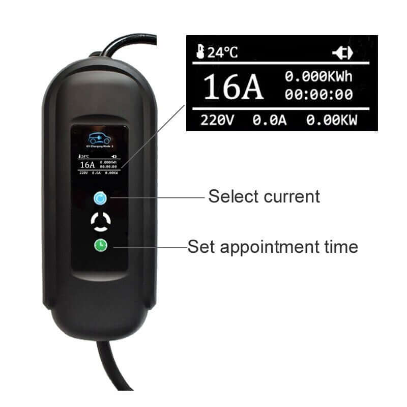 Charging cable 480 V - Type 2 ( 16A, 3 phases 11 kW)