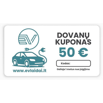 evchargershop Charger accessories Gift Voucher 50 Eur