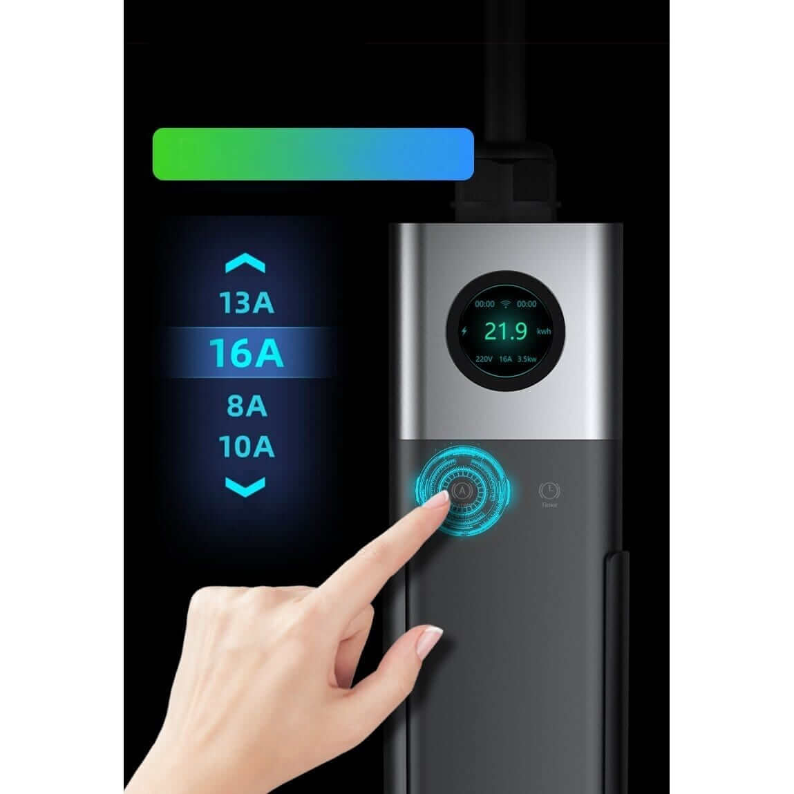 Charging cable 480 V - Type 2 ( 32A, 3 phases 22 kW) with Wi-fi function