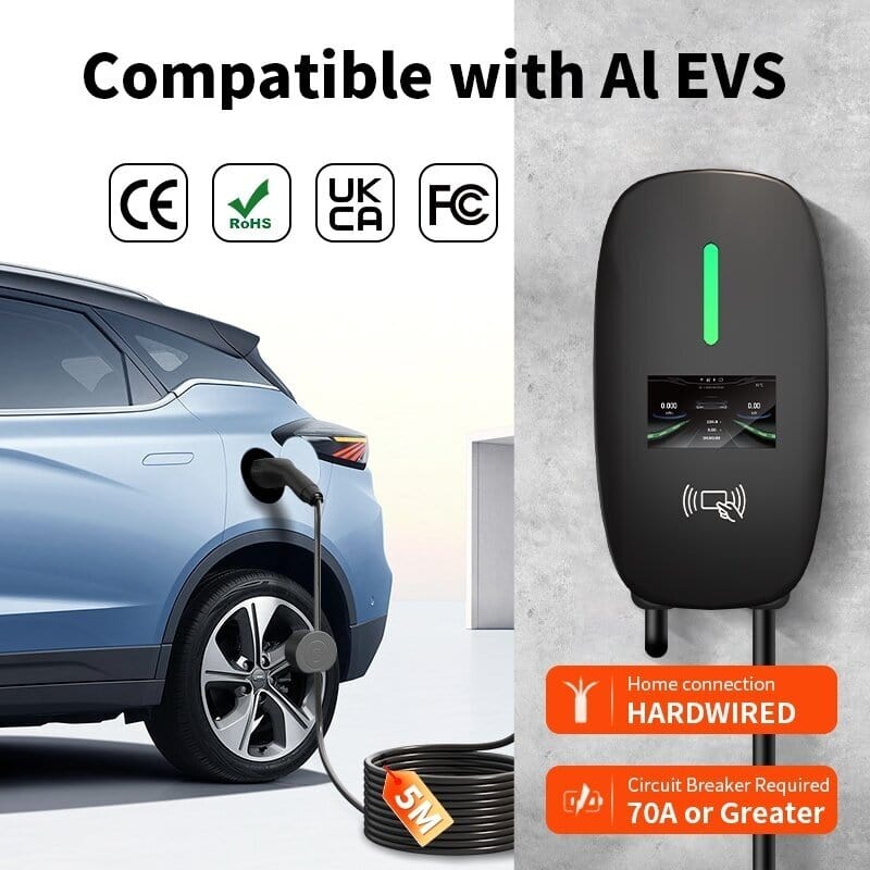 evchargershop Charging station Charging station 22 kW HCAC-NH104 with app or card