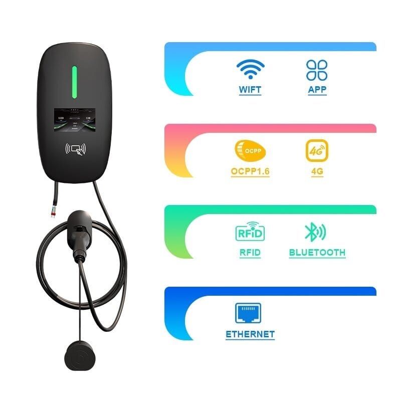 evchargershop Charging station Charging Station 22kW with App and 5m Type 2 Cable, Eligible for Government Grant