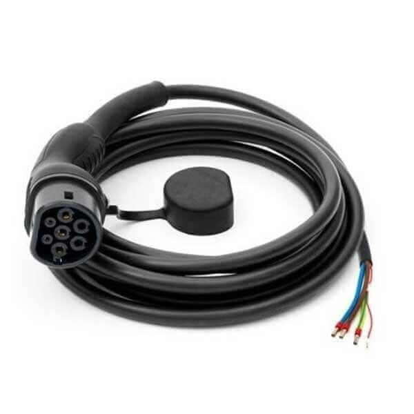 Replacement cable for EV charging station Type 2, 32A, 3 phases, 8m
