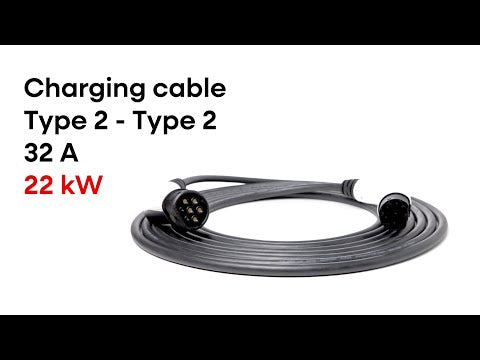 Charging cable Type 2 - Type 2 ( 32A, 3 Phases, 22KW ) - 10M
