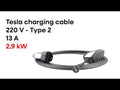 Tesla charging cable 220V - type 2