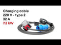 Charging cable 220V ( 32A, 1 phase 7,2 kW)