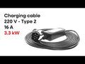 Charging cable 220V - Type 2 , 10m ( 16A, 1 Phase 3,3 kW)