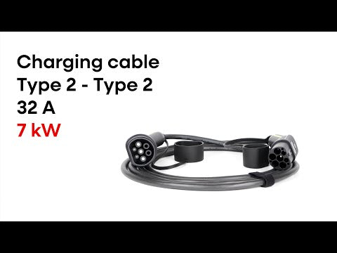 Charging cable Type 2 - Type 2 ( 32A, 1 phase, 7 KW )