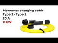 MENNEKES Charging CABLE TYPE 2 - TYPE 2, 20A, 3 Phases