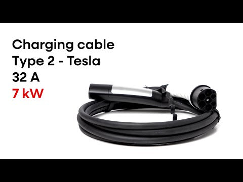 Type 2 - for Tesla USA model, 7kW, 1 phase