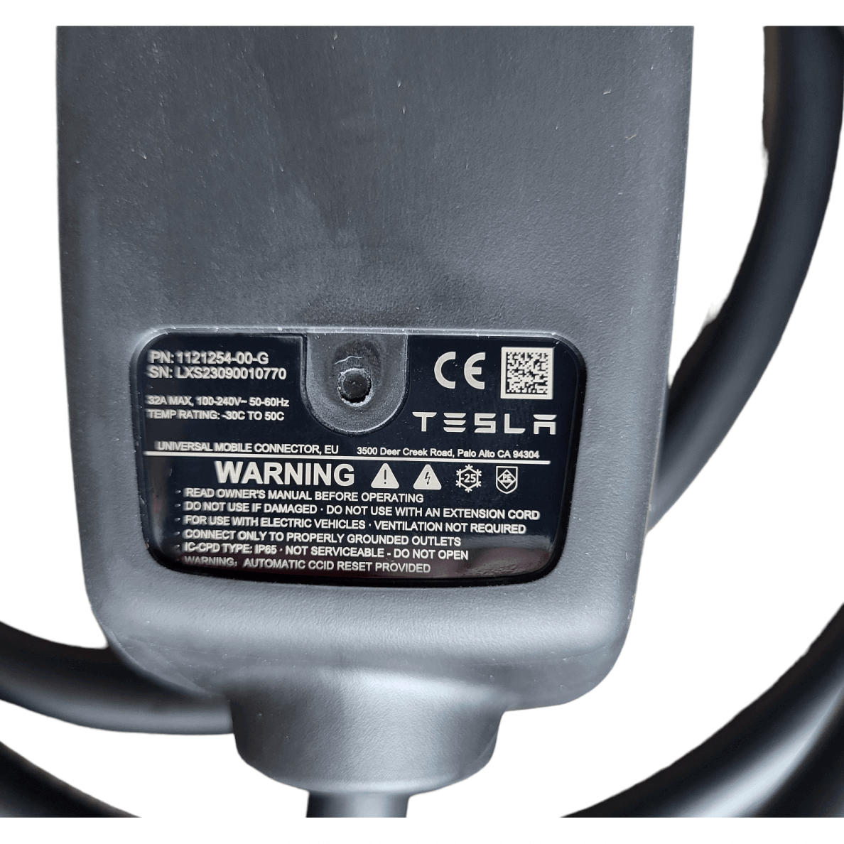 Tesla charging cable 220V - type 2