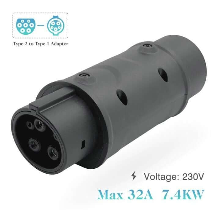 Type 1 - Type 2 adapter without cable, 32A