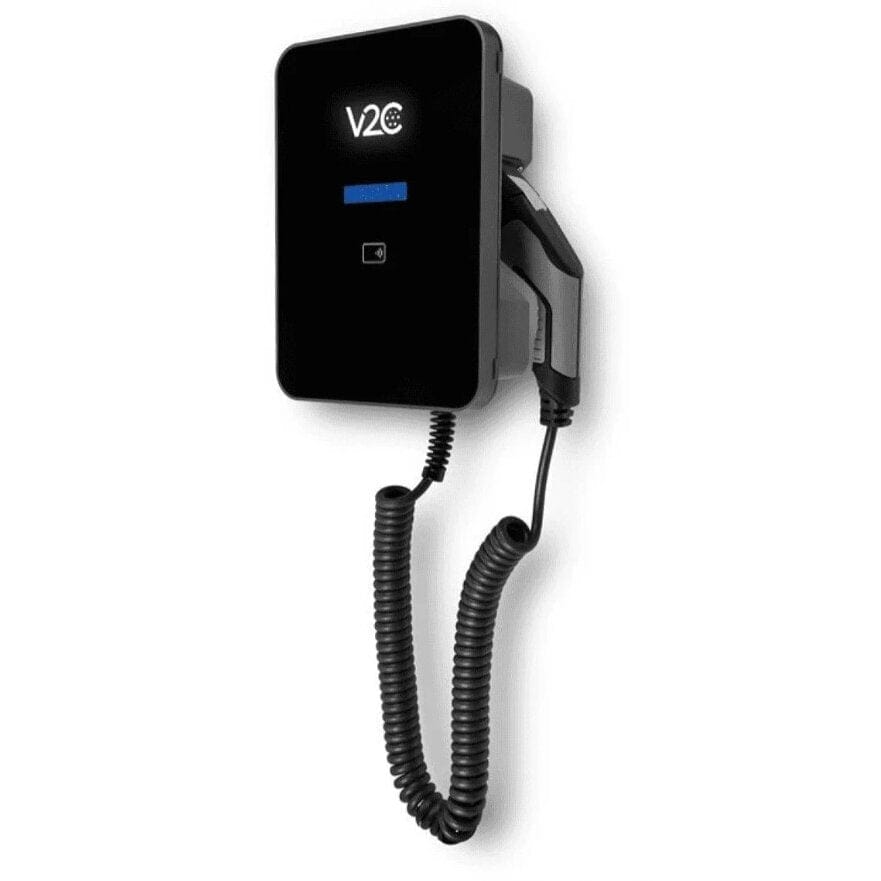 evchargershop Charging station V2C Electric PRO version charging station 22kW with screen, 3-phase, Type 2 cable (5m), dynamic balancing