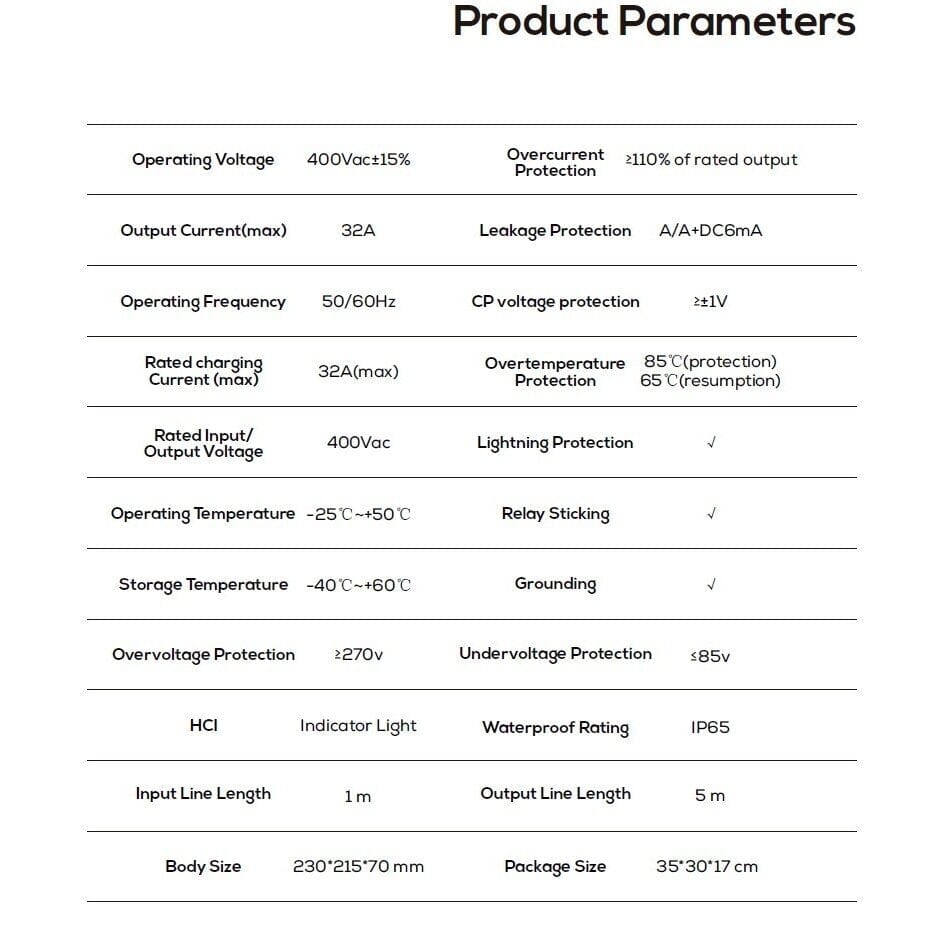 evchargershop Charging station Yingrao Charging Station 11kW with Type 2 Cable and App